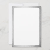 Firma ANNIVERSARY Modernes Geschäft Silbergrau Einladung (Rückseite)