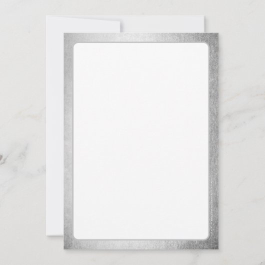 Firma ANNIVERSARY Modernes Geschäft Silbergrau Einladung (Rückseite)