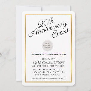 FIRMA ANNIVERSARY PARTY Moderne Business Marine In Einladung