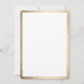 FIRMA ANNIVERSARY PARTY Modernes Business Gold Einladung (Rückseite)