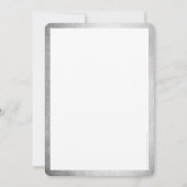 FIRMA ANNIVERSARY PARTY Modernes Business Silber Einladung (Rückseite)