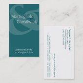 Firma Aqua Tilsand mit zwei Namen Visitenkarte (Vorne/Hinten)