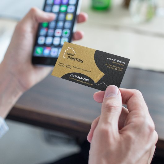 Firma Black | Gold Visitenkarte