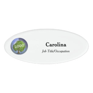 Firma für Firmenlogo Magnetic Oval Namenschild