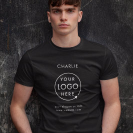 Firma für Firmenlogos Name des Mitarbeiters T-Shirt