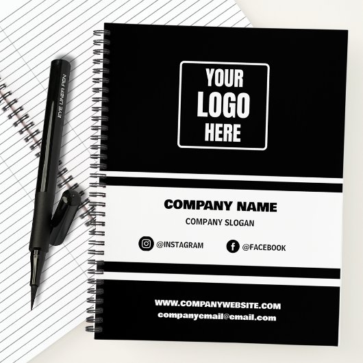 Firma für kundenspezifische Firmenlogos mit der Ma Notizblock