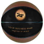 Firma für kundenspezifisches Gold-Business-Logo mi Basketball (Vorderseite)
