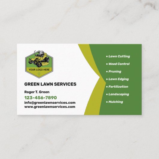 Firma für Lawinendienst Visitenkarte (Vorderseite)