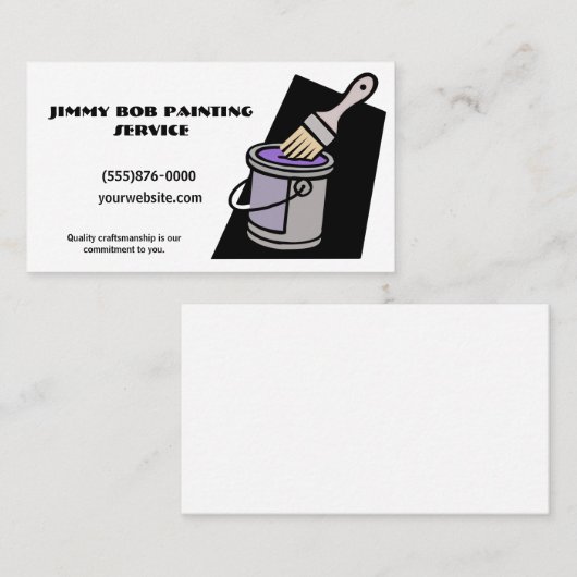 Firma für Malerei Visitenkarte (Vorne/Hinten)