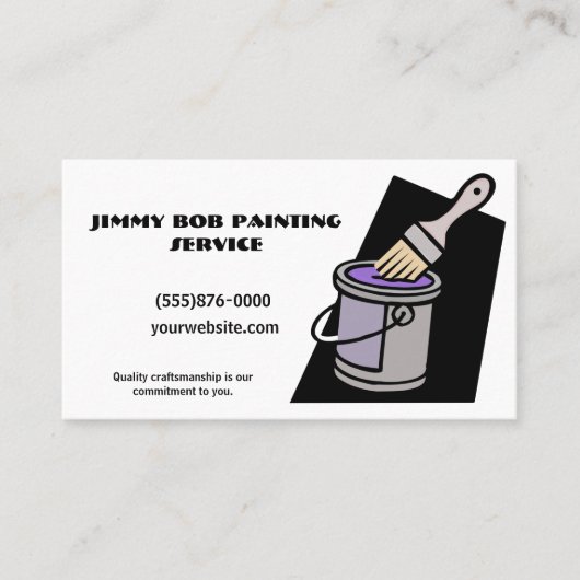 Firma für Malerei Visitenkarte (Vorderseite)