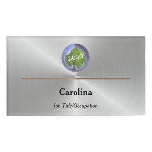 Firma Magnetic Silver Namenschild