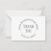 Firma oder Unternehmen Dankeschön Karte (Vorderseite)