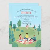 Firma Picnic Einladung (Vorne/Hinten)