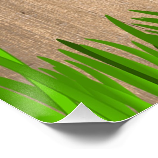 Firma Summer Picnic Rustic Einladung Poster (Ecke)