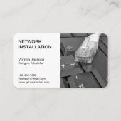 Firma zur einfachen Netzwerkinstallation Visitenkarte (Vorderseite)