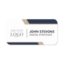 Firmen-Event-Logo mit moderner Navy-Besatzung