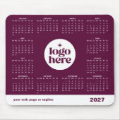 Firmen Geschäft Logo 2027 Mauspad Kalender (Vorne)