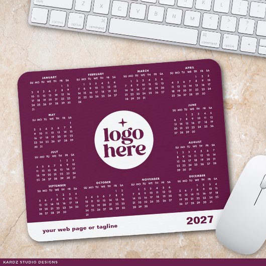 Firmen Geschäft Logo 2027 Mauspad Kalender