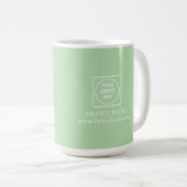Firmen-Geschenk-Tasse mit personalisiertem Logo Kaffeetasse (VorderseiteRechts)