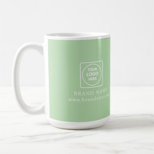 Firmen-Geschenk-Tasse mit personalisiertem Logo Kaffeetasse (Links)