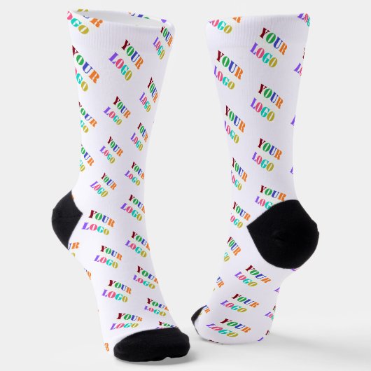 Firmen-Logo Socken Beispiel Individuelle Farben (Gewinkelt)