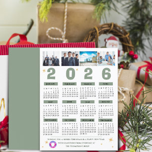 Firmen-Mehrfach-Foto-Kalender Geschäftsfirma Feiertagspostkarte