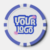 Firmen-Pokerabend-Logo Benutzerdefiniertes Logo Bl Pokerchips (Vorderseite)