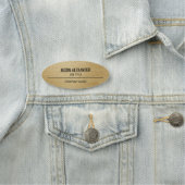 Firmen-Profi-Mitarbeiter-Faux-Gold Namensschild (Beispiel)