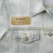Firmen-Profi-Mitarbeiter-Faux-Gold Namensschild (Beispiel)