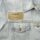 Firmen-Profi-Mitarbeiter-Faux-Gold Namensschild (Beispiel)