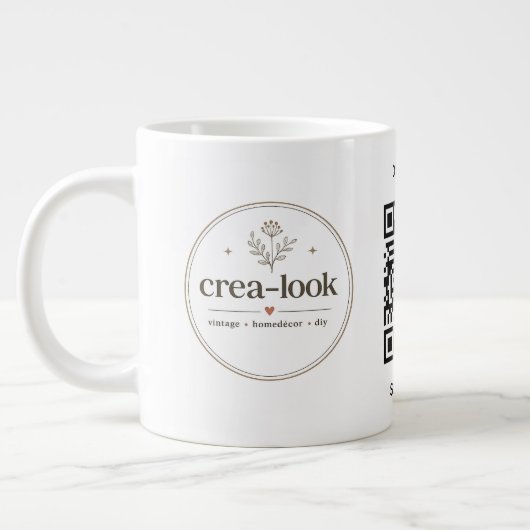 Firmen-QR-Code-Spezialtasse Jumbo-Tasse (Links)