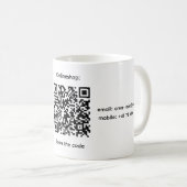 Firmen-QR-Code-Tasse Kaffeetasse (VorderseiteRechts)