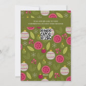 Firmen-Weihnachten Personalisierter QR-Code Feiertagskarte (Rückseite)