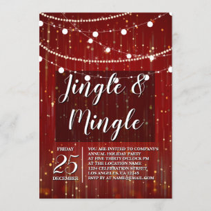 Firmen-Weihnachtsbeleuchtung Jingle und Mingle Einladung