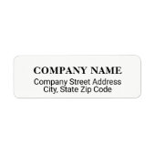 Firmenadressschild mit Co-Name (Vorne)