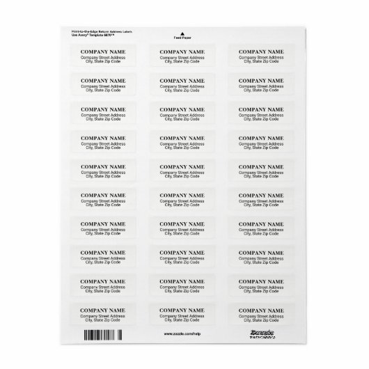 Firmenadressschild mit Co-Name (Vorne)