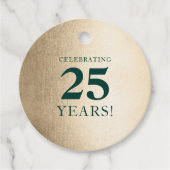 FIRMENANNIVERSARY Stilvolles Business-Green Gold Geschenkanhänger (Vorderseite)