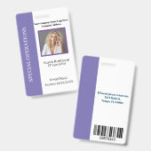 Firmenausweis mit Barcode Ausweis (Vorder- & Rückseite)