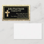 Firmenbezeichnung Gold und Black Business Cards Visitenkarte (Vorne/Hinten)