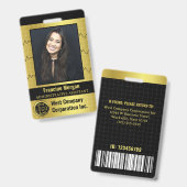 Firmenbüro Mitarbeiter Logo für das benutzerdefini Ausweis (Vorder- & Rückseite)