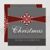 Firmenbüro Stilvolle Weihnachtseinladungen Einladung (Vorne/Hinten)
