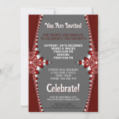 Firmenbüro Stilvolle Weihnachtseinladungen Einladung (Rückseite)