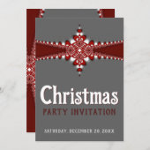 Firmenbüro Stilvolle Weihnachtseinladungen Einladung (Vorne/Hinten)
