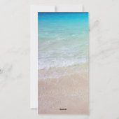 Firmenbüro Weihnachten Gruß Strand Szene (Rückseite)