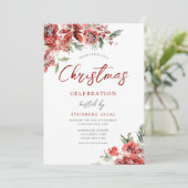 Firmenbüro Weihnachtsfeierlichkeiten Weihnachten P Einladung (Stehend Vorderseite)