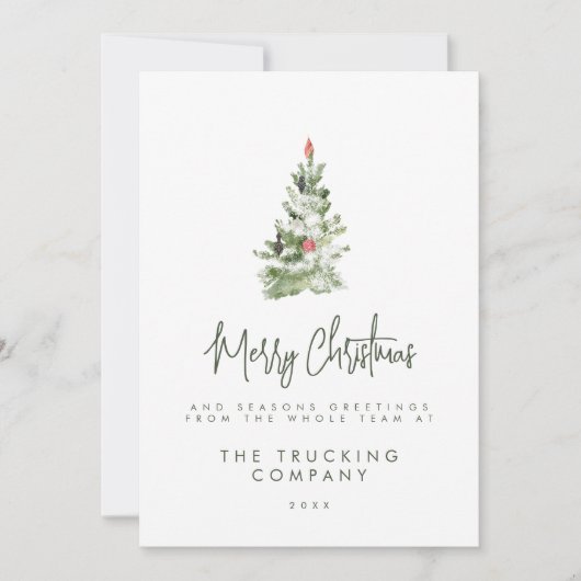 Firmencheques zu Weihnachten Einladung (Vorderseite)