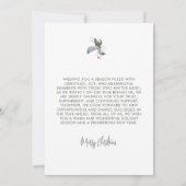 Firmencheques zu Weihnachten Einladung (Rückseite)