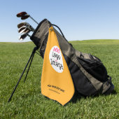 Firmenchic-Logo-Makaroni & Käse Golfhandtuch (Gras)