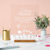 Firmendanken Sie Team Weihnachtsdekoration Acrylschild (Hochzeit)