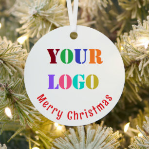 Firmeneigenes Logo-Weihnachtsbaumanhänger Ornament Aus Metall